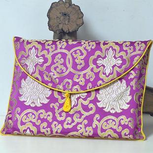 特卖加厚经书收纳袋包经布法宝保护套抄经本包大小号佛经福袋中式