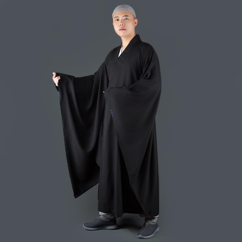 特卖竺云广袖海青僧服男女款居士服佛衣法会大袖口宽袖海清僧袍和