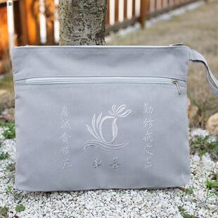 特卖海青袋僧包居士包缦衣袋三衣袋手拎包帆布包三色可选朝山拜佛