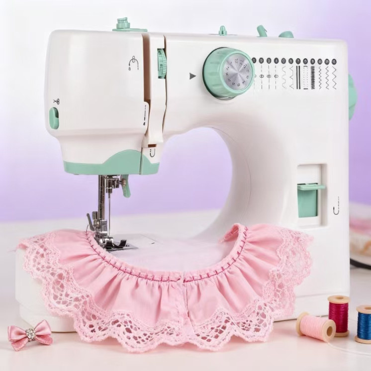 520A家用缝纫机能做芭比娃娃衣服的小型电动锁边多功能裁缝机,居家布艺,缝纫机,淘宝优惠券,粉丝福利购,淘宝优惠卷