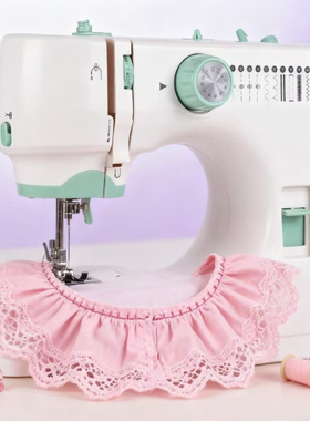520A家用缝纫机能做芭比娃娃衣服的小型电动锁边多功能裁缝机