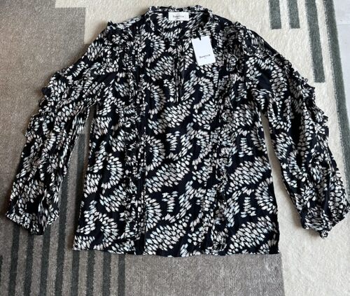 新款 法式小众轻奢牌 Berenice 印花长袖套头衫 孤品 包邮