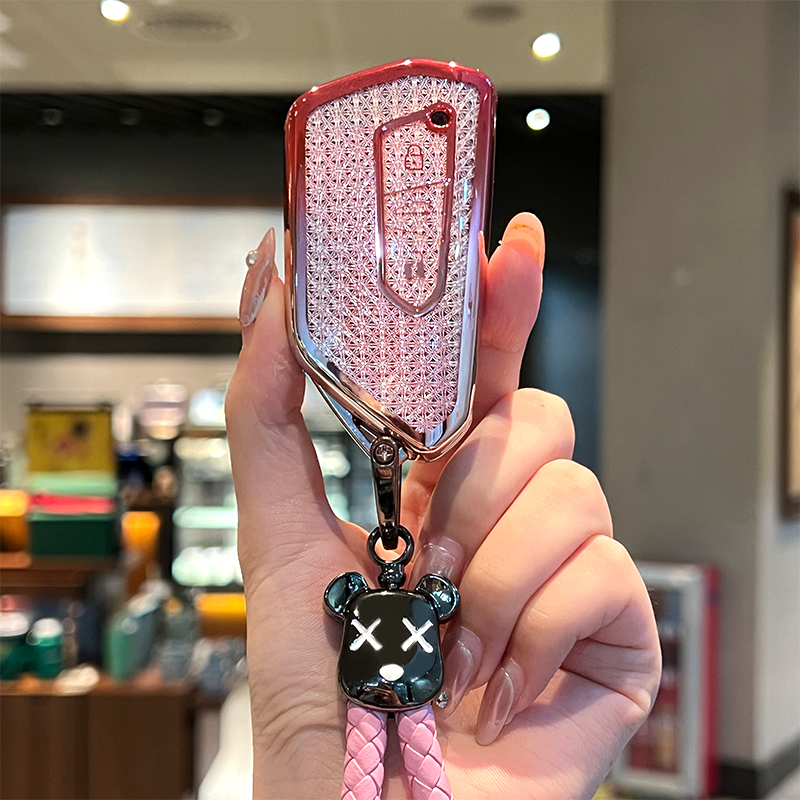 大众钥匙套id3高尔夫8凌渡l途昂x揽巡揽境id4威然id6迈腾b9车扣女