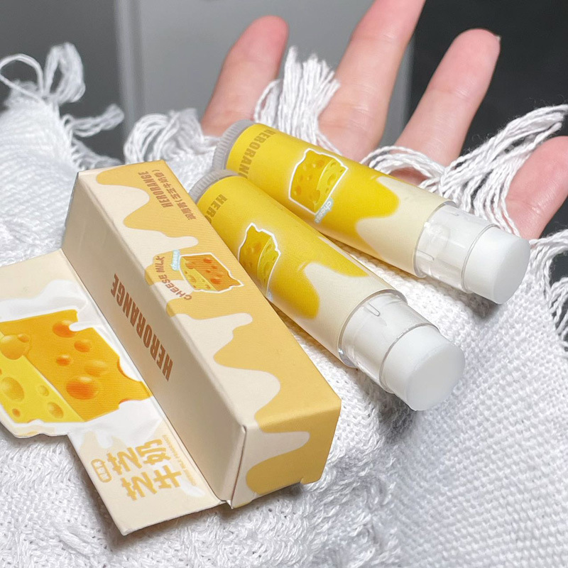 润唇膏保湿固体滋润唇膜无色嘟嘟芝芝牛奶香防干裂嫩泽润唇膏秋冬