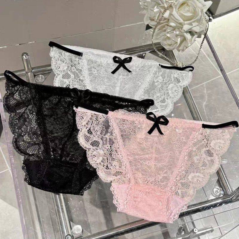 维多利亚纯欲甜美性感蕾丝蝴蝶结女内裤低腰半包臀诱惑内裤少女三,女士内衣/男士内衣/家居服,平角裤,淘宝优惠券,粉丝福利购,淘宝优惠卷