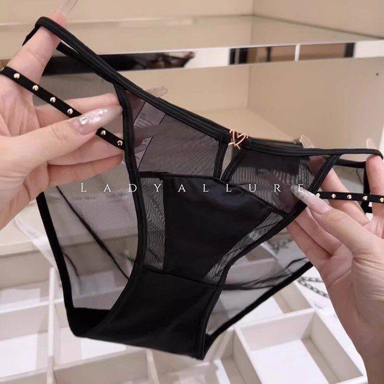 维多利亚御姐铆钉纯欲少女内裤性感网纱小香风三角裤女镂空夏季舒,女士内衣/男士内衣/家居服,女丁字裤,淘宝优惠券,粉丝福利购,淘宝优惠卷