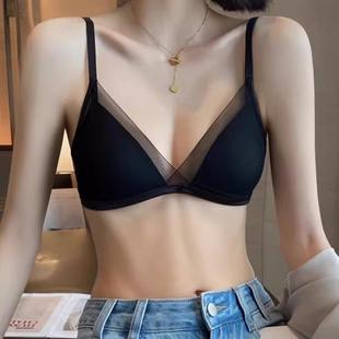 无钢圈无痕性感三角杯文胸罩 维多利亚Victoria 法式 内衣女薄款