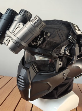 海基夜视仪四目头盔模型骷髅战术组合FAST套装军迷COS 有儿童款