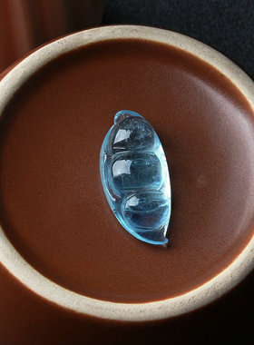 男女海蓝宝又蓝又透吊坠仅一件