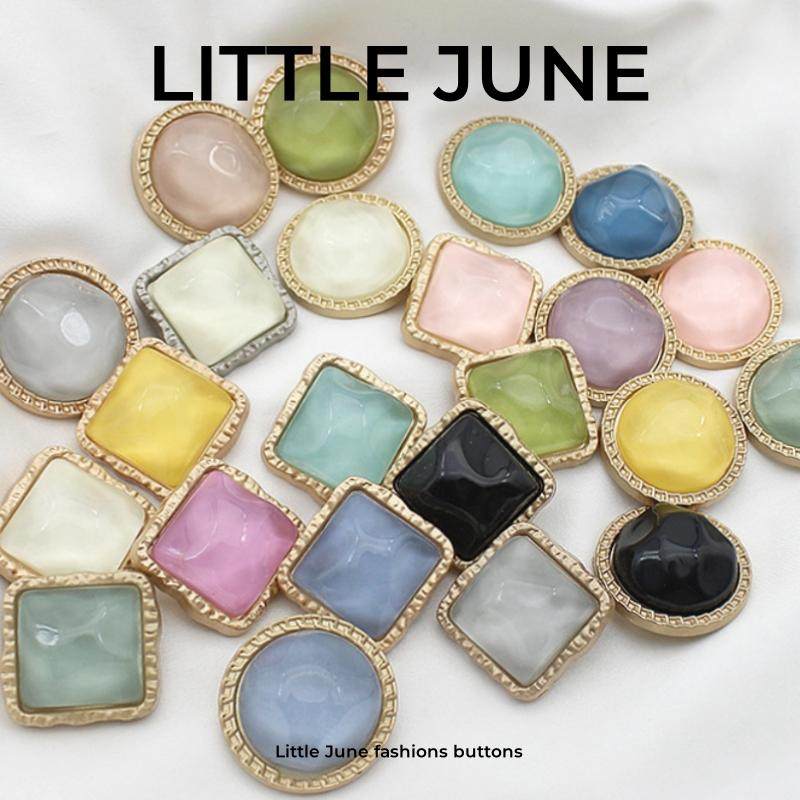 高档小香风树脂金属纽扣时尚方圆形外套粗花大衣西装袖扣装饰扣子,居家布艺,纽扣,淘宝优惠券,粉丝福利购,淘宝优惠卷