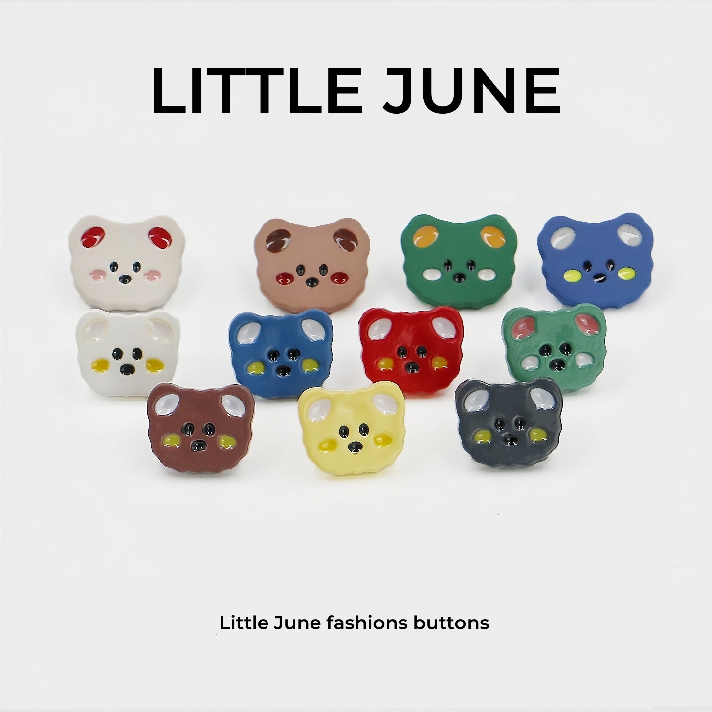 小熊卡通儿童装可爱彩色纽扣外套针织开衫毛衣上衣装饰手缝扣子,居家布艺,纽扣,淘宝优惠券,粉丝福利购,淘宝优惠卷