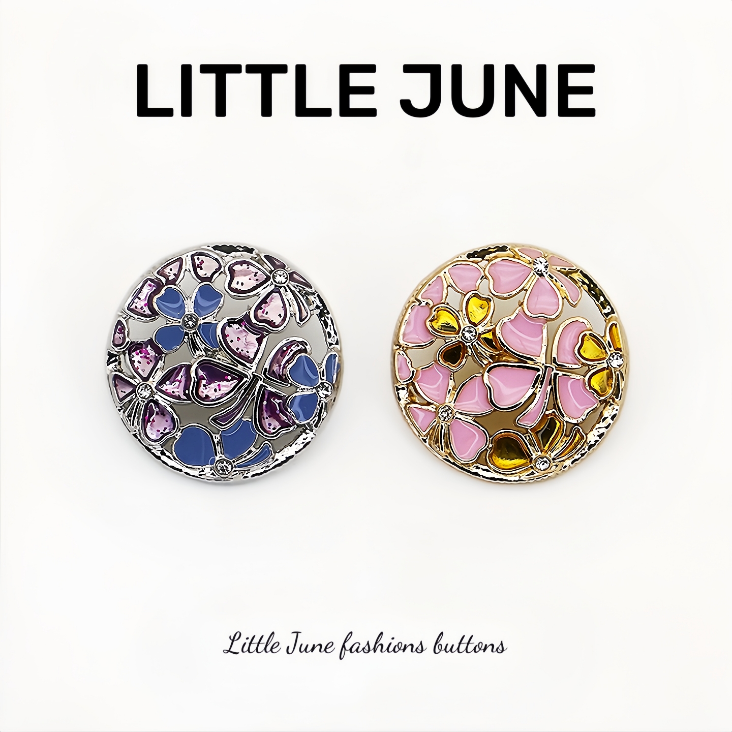 纽扣名媛风时尚新款金属纽扣毛衣