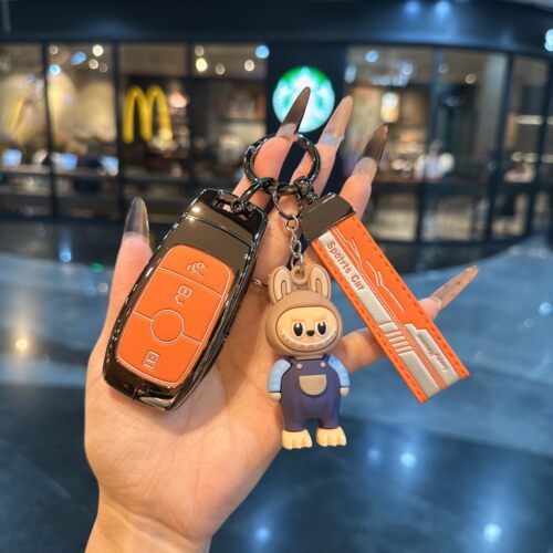 适用奔驰钥匙套新e级c级e300包c260l扣A200l汽车glb/gle/glc350壳