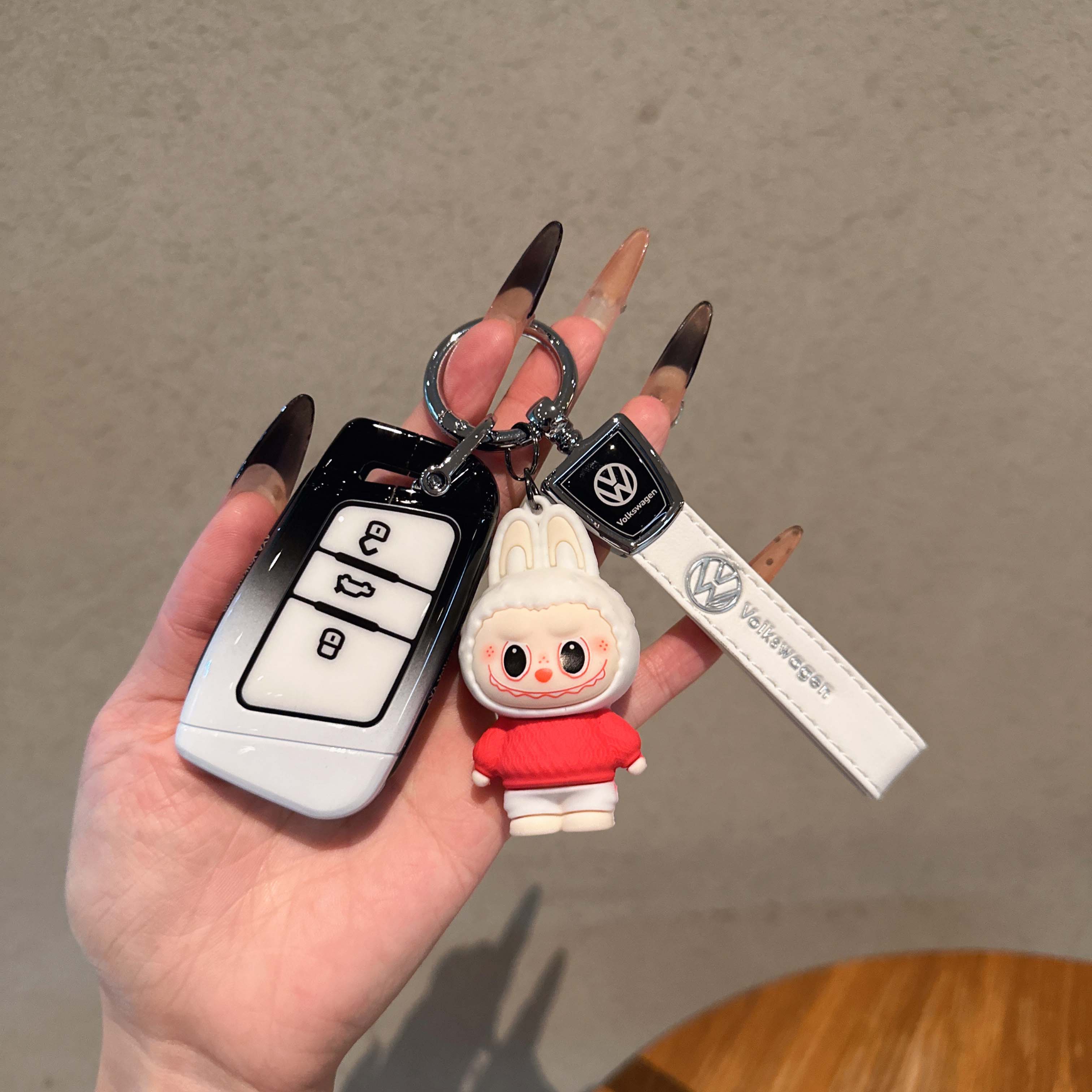 适用大众迈腾330豪华钥匙套b7b8帕萨特b9龙腾版cc高档金属保护壳