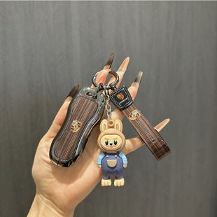 适用保时捷Panamera帕拉梅拉卡宴718包Macan车钥匙套Taycan扣高档