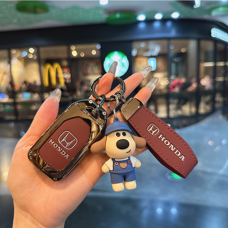 适用本田crv钥匙套缤智高级思域urv车雅阁皓影壳xrv凌派全包扣