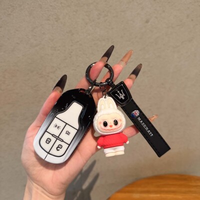 适用玛莎拉蒂钥匙套莱万特车吉博力levante总裁高档金属保护壳扣
