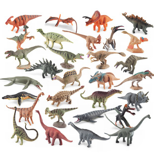 仿真侏罗纪迷你恐龙模型翼龙剑龙暴王龙迅猛龙棘龙镰刀龙摆件玩具