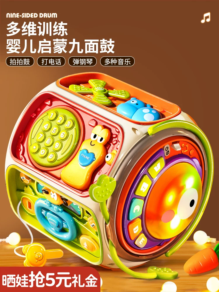 Grabber, drum, toy, 1 years, 6-12 month