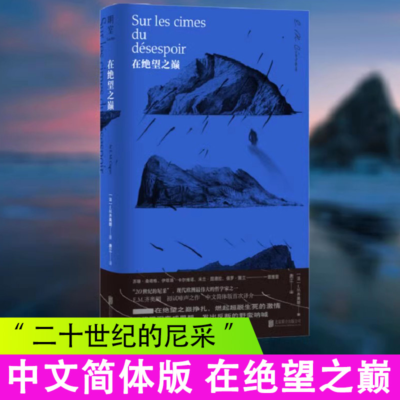 【14年老店】正版速发 在绝望之巅 中文简体版 二十世纪的尼采 现代欧洲伟大的哲学家 E.M.齐奥朗初试啼声之作 西方哲学书籍