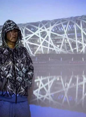 陈冠希 K洛特 Jacket 北京限定 灰色荆棘 情侣袖章帽衫 夹克外套