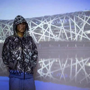 陈冠希 K洛特 Jacket 北京限定 灰色荆棘 情侣袖章帽衫 夹克外套