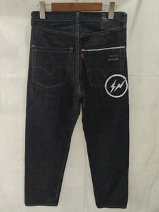 TGZY 陈冠希 藤原浩 Fenom 白色闪电 白闪 浆洗原色赤耳牛仔裤