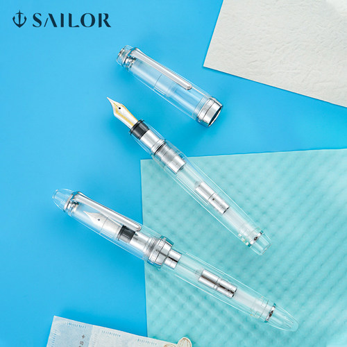 日本Sailor写乐21k钢笔透明示范大型鱼雷平顶金笔成人练字送礼用