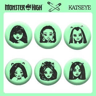 MONSTER HIGH x KATSEYE联名徽章胸章怪物高中胸针 吧唧谷子胸章