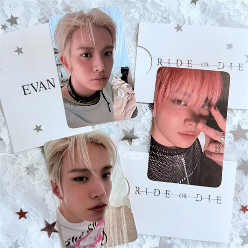 李羲承HEESEUNG专辑明信片Ride or Die周边自制 evan打歌卡小卡