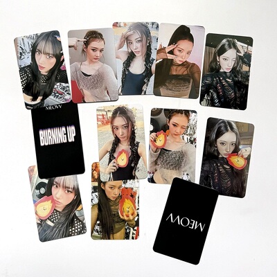 MEOVV周边BURNING UP小卡 快闪随机卡满额卡 打歌卡喵特典小卡