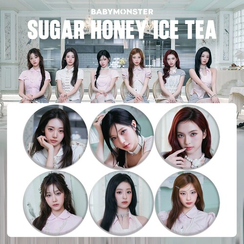 BABYMONSTER sugar honey ice tea 自制徽章谷子吧唧宝怪