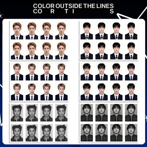 CORTIS周边高清证件照 一寸照片 KEONHO安乾镐 SEONHEON护照照片