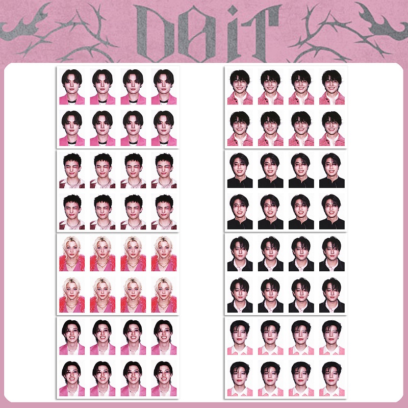 Stray Kids 组合DO IT证件照 ID Photo Sticker一寸高清照片护照