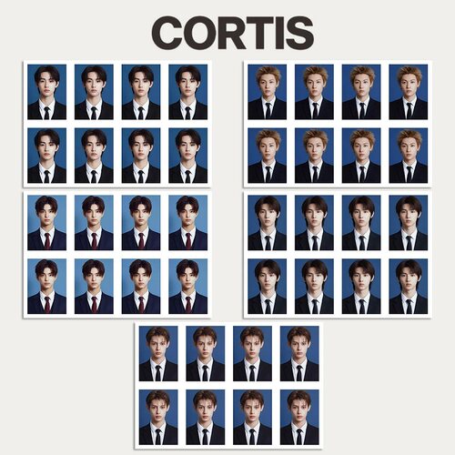 CORTIS周边西服证件照一寸照片 COER收藏护照照片赵雨凡KEONHO