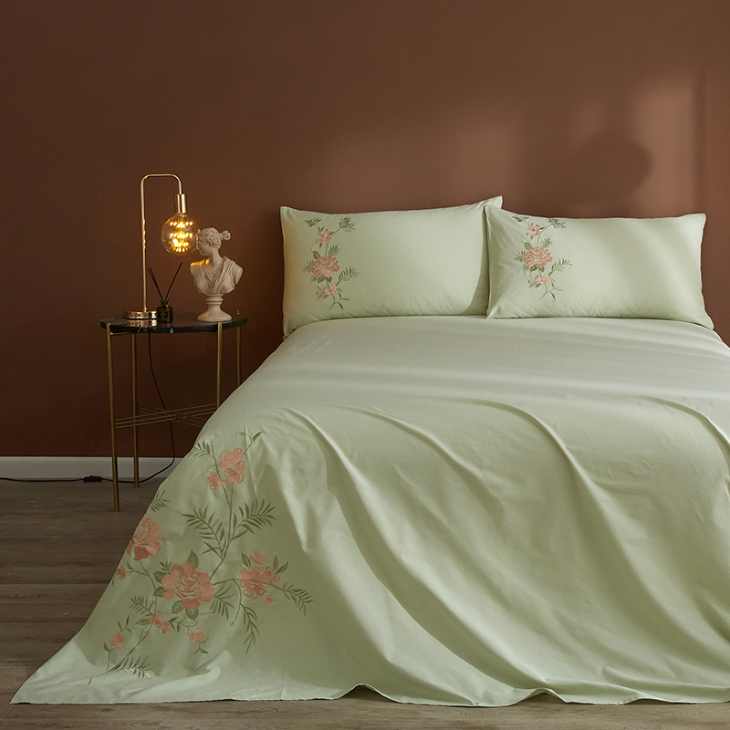 nineer棉山东威海大众刺绣床单