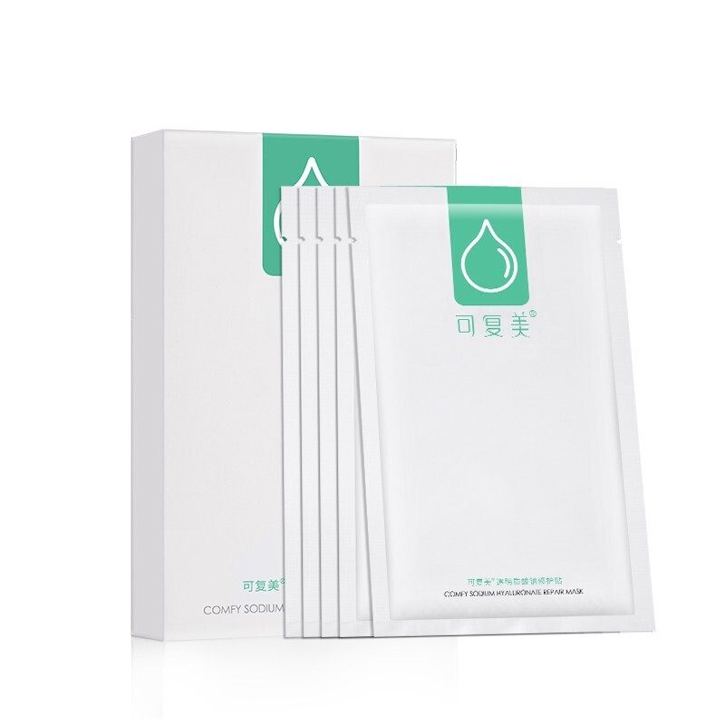 可复美小水膜净痘膜面膜绿盒透明质酸钠修护贴舒缓修护敏肌5片