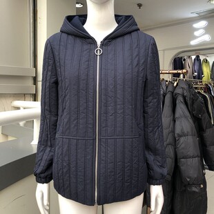 苏拉达唯825-151 中老年人加绒加厚外套女春季新款妈妈连帽夹克