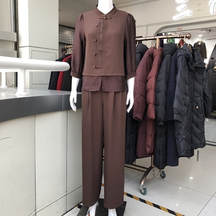 格林86030 时尚套裤女显瘦洋气2026春季新款韩版国风气质两件套装