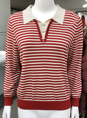 曼笛雅菲尔Y86226 高档天丝小衫女2026春新款薄毛衫针织衫打底衫