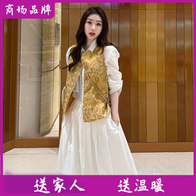 品牌6607  国风印花马甲女2026夏季新款妈妈新中式坎肩休闲背心