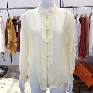 时尚 缎面长袖 洋气衬衫 26A41 休闲衬衣 新款 2026春季 商场正品 小衫