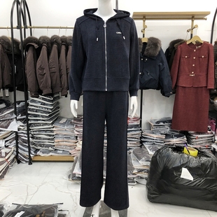 中年运动套裤 妈妈连帽两件套装 女2026春季 韩版 新款 欣伊卡璐6802