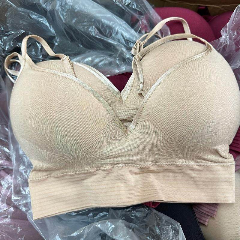 莫代尔棉文胸欧美单美国JK一体杯文胸