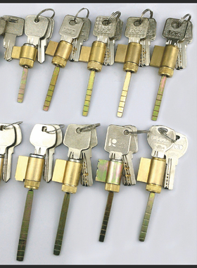 室内门锁芯GAOLI耐奇GULI带尾巴房间门锁芯 单舌双舌插芯锁芯锁头