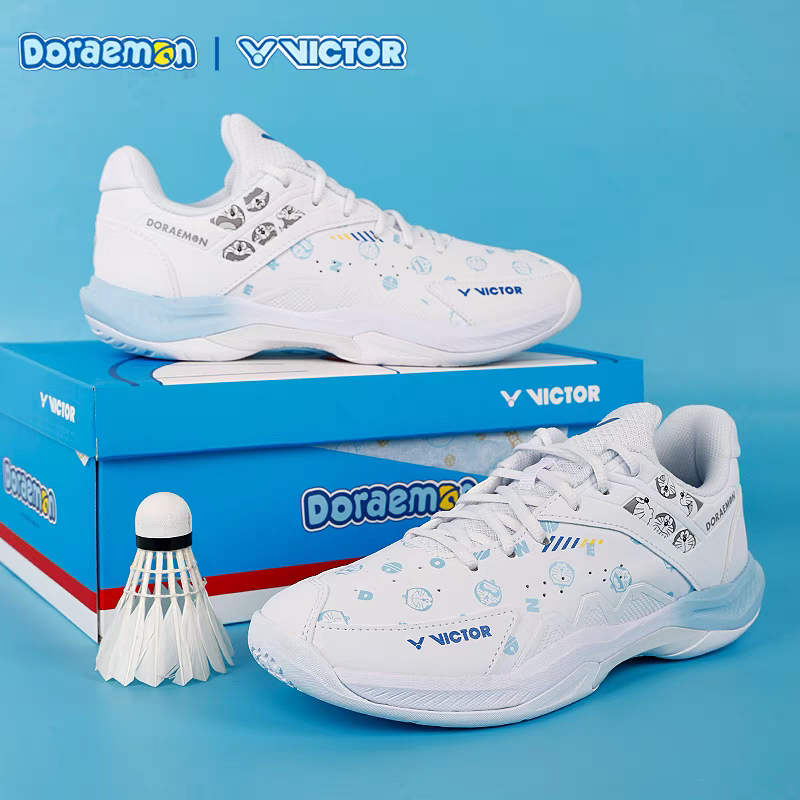 VICTOR威克多哆啦A梦P-DRM全面型羽毛球鞋减震防滑机器猫联名系列