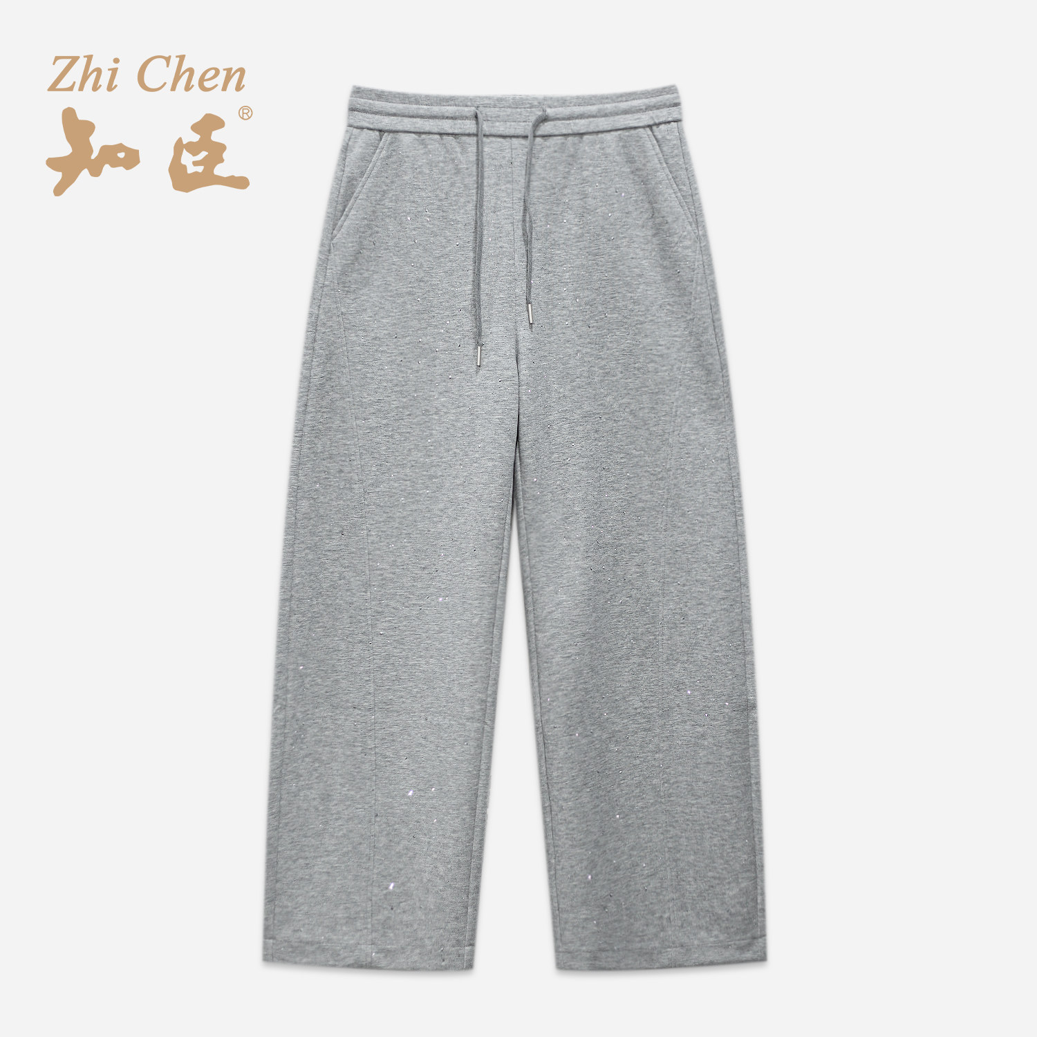 多色时髦运动风闪闪休闲卫裤女图片