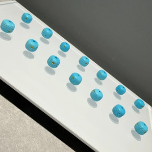 菱镁矿陨石桶珠松石蓝diy配件手工编织手绳项链文玩佛珠配珠