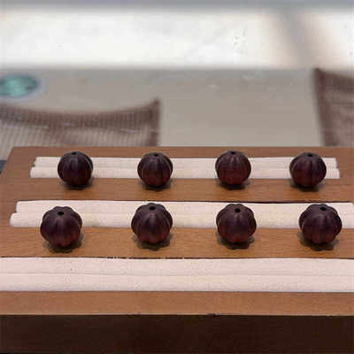 紫檀南瓜珠diy配件手工编织手绳项链文玩佛珠时尚配饰品隔珠