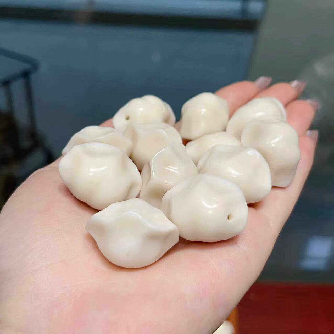 象牙果饺子diy配件手工编织手绳项链文玩佛珠时尚配饰品隔珠串珠,饰品/流行首饰/时尚饰品新,小众木作,淘宝优惠券,粉丝福利购,淘宝优惠卷